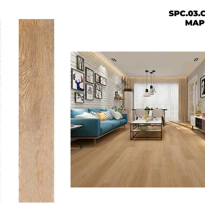 PISO SPC MAPLE 1220X183X5.5MM 2.01 9PZ 0.225 (2878)